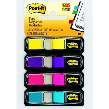 3M 12x44mm jelölőcímke (140 lap) - Vegyes színek (70071353588) jegyzettömb