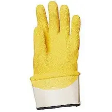 3M 3801 MÁRTOTT SÁRGA LATEX, CSÚSZÁSBIZTOS munkavédelmi kesztyű, SZELLŐZŐ KÉZHÁT