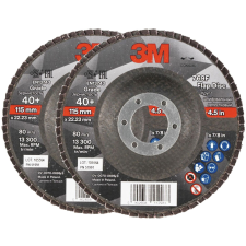 3M 769F lamellás tárcsa, átmérő 115 mm, szemcseméret 40+, 2 db (7100196818) barkácsgép tartozék