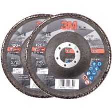 3M 769F lamellás tárcsa, átmérő 125 mm, szemcseméret 120+, 2 db (7100196815) barkácsgép tartozék