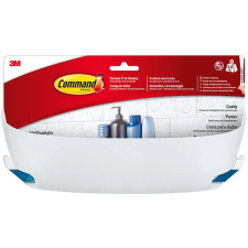 3M Command™ Fürdőszobai polc rögzítőcsíkokkal, tejfehér, 29×12×12 cm fürdőszoba bútor