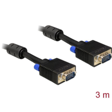 3M DeLock Cable SVGA 3m male-male kábel és adapter