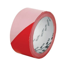 3M Ipari jelzőszalag, 50mm x 3, , piros-fehér barkácsolás, csiszolás, rögzítés