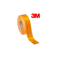 3M öntapadós fényvisszaverő matrica, 55 mm széles, méterre, sárga (1 méter) kerékpár lámpa
