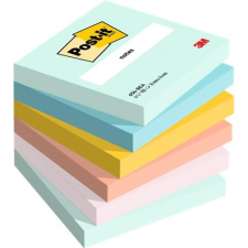 3M POSTIT Beachside Öntapadó jegyzettömb 76x76 mm 6x100 lap vegyes színek post-it