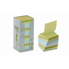 3M/POSTIT Öntapadó jegyzettömb, "Z", 76x76 mm, 100 lap, környezetbarát, 3M POSTIT, pasztell jegyzettömb