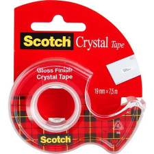 3M Scotch Crystal Tape ragasztószalag (19mm x 7,5m) adagolón (7100093859) (3m7100093859) ragasztószalag