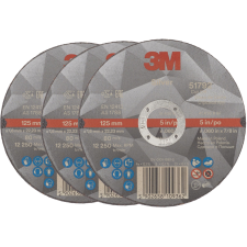 3M Silver vágótárcsa, méret 125×1,6 mm, 3 db (7100139234) barkácsgép tartozék
