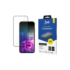 3MK FlexibleGlass Max Apple iPhone 15 Edzett üveg kijelzővédő (5903108537179) mobiltelefon kellék