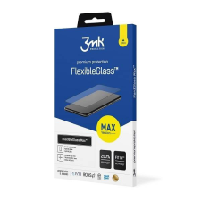 3MK FlexibleGlass Max Samsung A115 A11 fekete, hibrid üveg képernyővédő fólia megerősített élekkel mobiltelefon kellék
