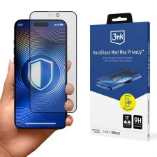 3MK HardGlass Matt Max Privacy betekintésvédett edzett üveg iPhone 15 Pro mobiltelefon kellék