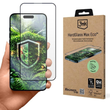 3MK HardGlass Max Eco edzett üveg újrahasznosított anyagból iPhone 15 Plus /16 Plus mobiltelefon kellék