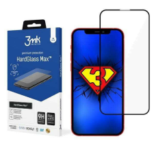 3MK HardGlass Max iPhone 13 Pro Max 6,7&quot; / 14 Plus 6,7&quot; fekete teljes képernyős üveg kijelzővédő... mobiltelefon kellék