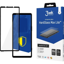 3MK HardGlass Max Lite edzett üvegfólia 9H Fekete Sony Xperia 5 V (3M005551) mobiltelefon kellék