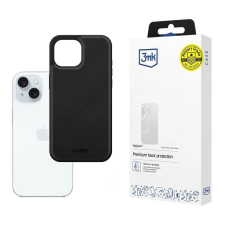 3MK Hardy Silky Leather MagCase tok Apple iPhone 15 fekete tok és táska