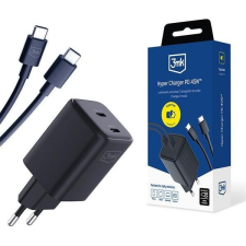 3MK Hyper Charger Univerzális Fekete Váltakozó Áram Gyorstöltés Beltéri (5903108561952) mobiltelefon kellék