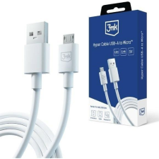 3MK Hyper kábel A - Micro 1.2m 5V 2,4A White (5903108541176) kábel és adapter