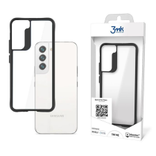 3MK iPhone 13 Pro (6,1&quot;) ütésálló hátlap tok, TPU, átlátszó, fekete keretes, 3MK Satin Armor Case+ tok és táska