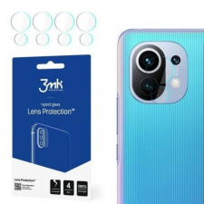 3MK Lens Protect 4x üvegfólia objektívre Xiaomi Mi 11 5G mobiltelefon kellék