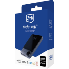 3MK MagSynergy 2in1 Vezeték nélküli Powerbank 10000mAh fekete power bank