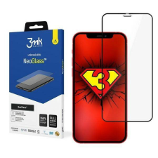 3MK NeoGlass iPhone 12/12 Pro 6,1&quot; fekete képernyővédő fólia mobiltelefon kellék