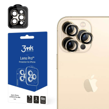 3mk Protection iPhone 14 Pro Max / 14 Pro 9H kameraüveg a 3mk objektív védelmére Pro Series - Arany mobiltelefon kellék