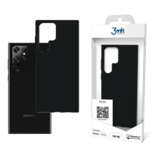 3MK Samsung Galaxy S22 Plus 5G szilikon tok, hátlap tok, fekete, SM-S906, 3MK Matt tok és táska