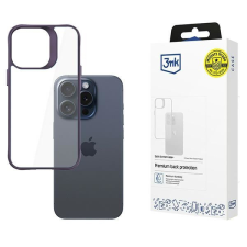 3MK Satin Armor Case+ tok iPhone 15 Pro Max - lila tok és táska