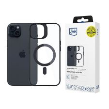 3MK Satin Armor MagCase tok iPhone 15 Plus - átlátszó-fekete tok és táska
