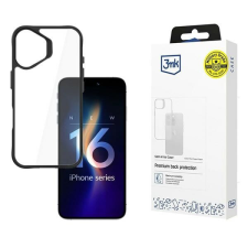 3MK SatinArmor+ tok iPhone 16 Plus - átlátszó fekete szegéllyel tok és táska