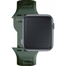 3MK Silicone Apple Watch S1/S2/S3/S4/S5/S6/S7/S8/S9/SE Okosóra Szíj 38/40/41mm - Sötétzöld (5903108565592) okosóra kellék