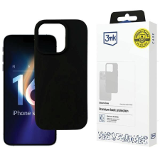 3MK Silicone tok iPhone 16 Pro Max - fekete tok és táska