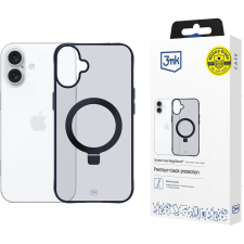 3MK Smoke Magsafe & Stand Tokkitámasztóval iPhone 16 - Fekete (3MK15677) tok és táska