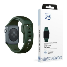 3MK szilikon óraszíj Apple Watch 38/40/41mm - sötétzöld okosóra kellék