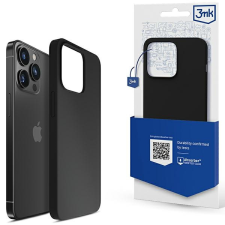 3MK Szilikon tok iPhone 14 Pro 6,1" fekete tok és táska