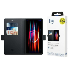 3MK Wallet kinyitható tok Samsung Galaxy S24 Ultra - fekete tok és táska