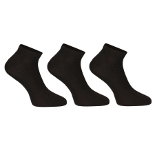 3PACK fekete bambusz rövid Nedeto zokni (3PBN01) XL férfi zokni