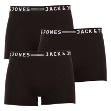 3PACK fekete Jack and Jones férfi boxeralsó (12081832 - black/black) M férfi alsó