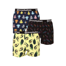  3PACK Férfi bő szárú boxeralsók Horsefeathers Frazier Bundle 5 (AM096G) M