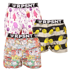 3PACK férfi bő szárú boxeralsók Represent exkluzív Mike (R3M-BOX-07161922) M férfi alsó