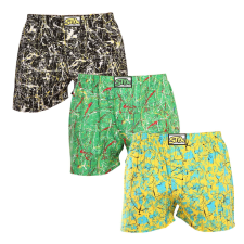 3PACK férfi bő szárú boxeralsók Styx art klasszikus gumipánt többszínű (3A11635) M férfi alsó