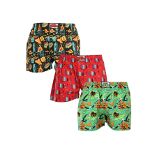 3PACK férfi bő szárú boxeralsók Styx art klasszikus gumipánt többszínű (3A14879) M férfi alsó