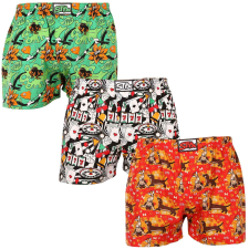 3PACK férfi bő szárú boxeralsók Styx art klasszikus gumipánt többszínű (3A15347) XXL férfi alsó