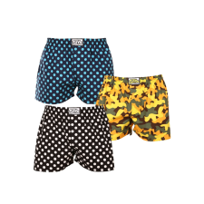 3PACK férfi bő szárú boxeralsók Styx art klasszikus gumipánt többszínű (3A15901) L férfi alsó