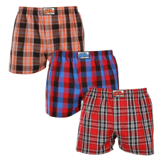  3PACK férfi bő szárú boxeralsók Styx klasszikus gumipánt többszínű (3A102327) M