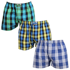 3PACK férfi bő szárú boxeralsók Styx klasszikus gumipánt többszínű (3A103890) XL férfi alsó