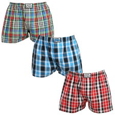 3PACK férfi bő szárú boxeralsók Styx klasszikus gumipánt többszínű nagyméretű (3E103436) 4XL férfi alsó