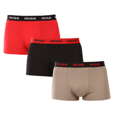 3PACK Férfi boxeralsó HUGO többszínű (50532611 979) M férfi alsó