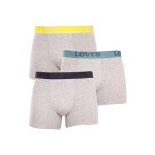 3PACK Férfi boxeralsó Levis szürke (905045001 015) M férfi alsó