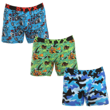 3PACK férfi boxeralsó Styx hosszú art sportos gumipánt többszínben (3UN15780) XXL férfi alsó